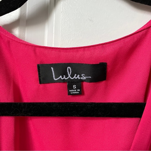 Elegant Pink Wrap Dress - Picture 9 of 10